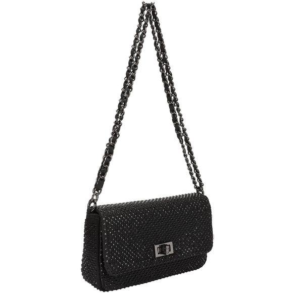 Dexmay Classic Flap Crystal Bag Small Evening Clutch Handbag Party Rhinestone : - Picture 1 of 6